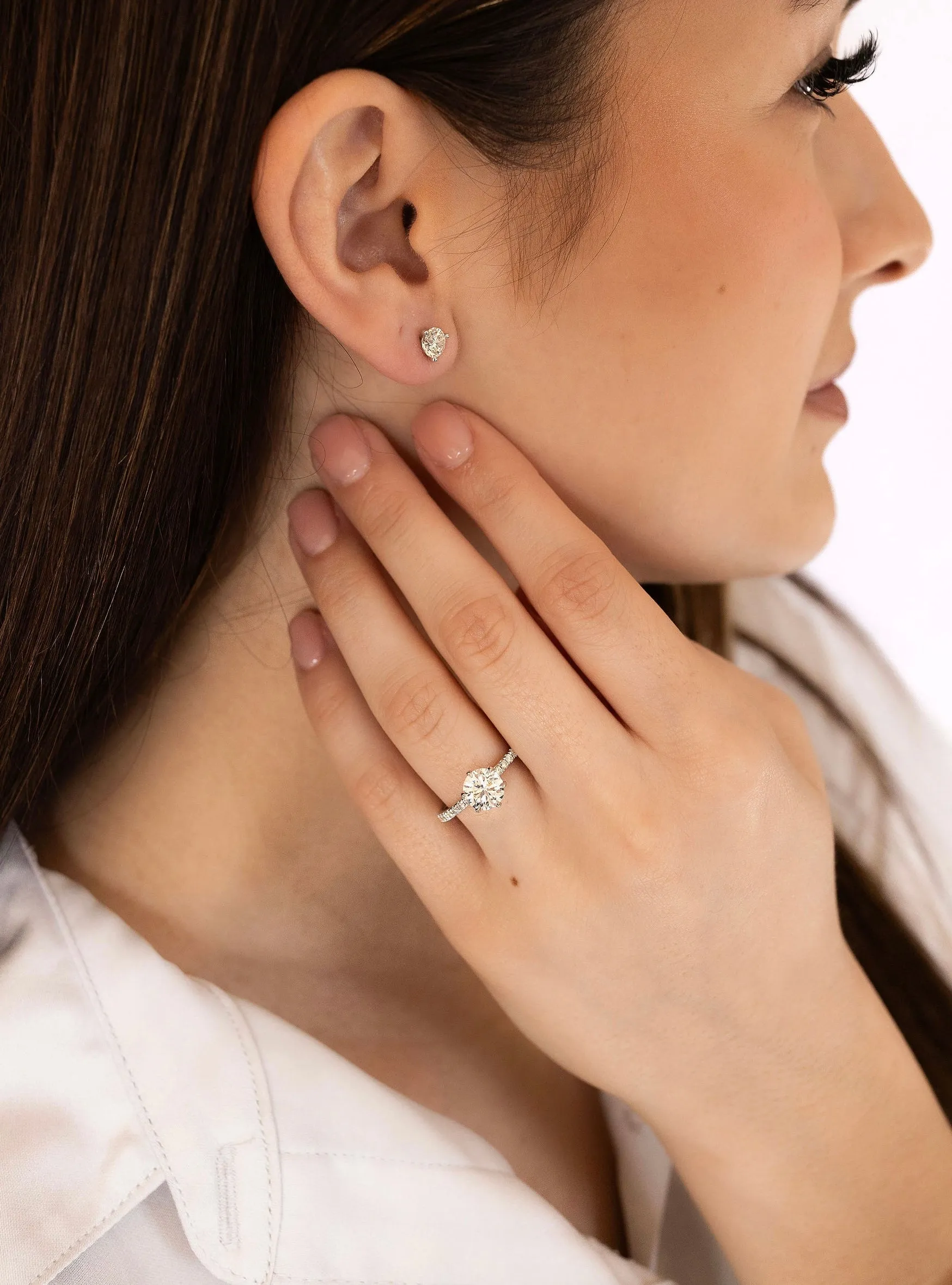 1.51 Round Diamond with Accented Band