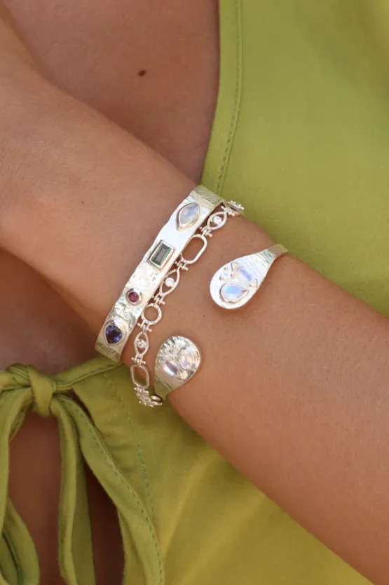 All Seeing Eye Silver Bracelet