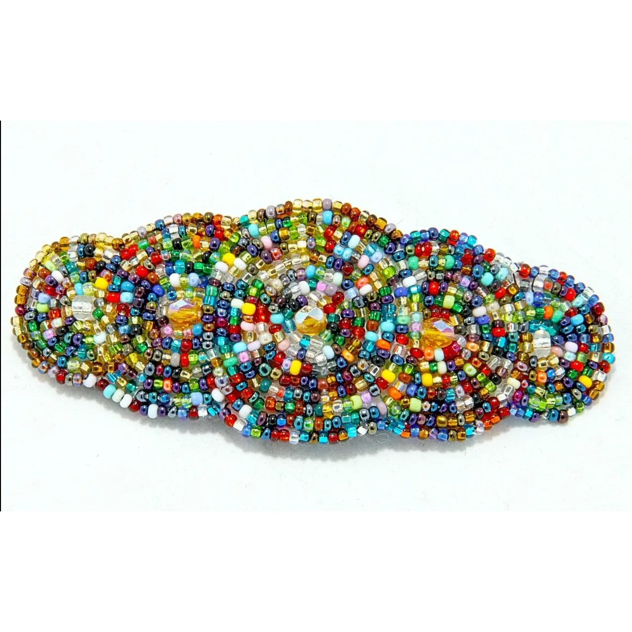 Andrea Seed Bead Hair Barrette - Guatemala