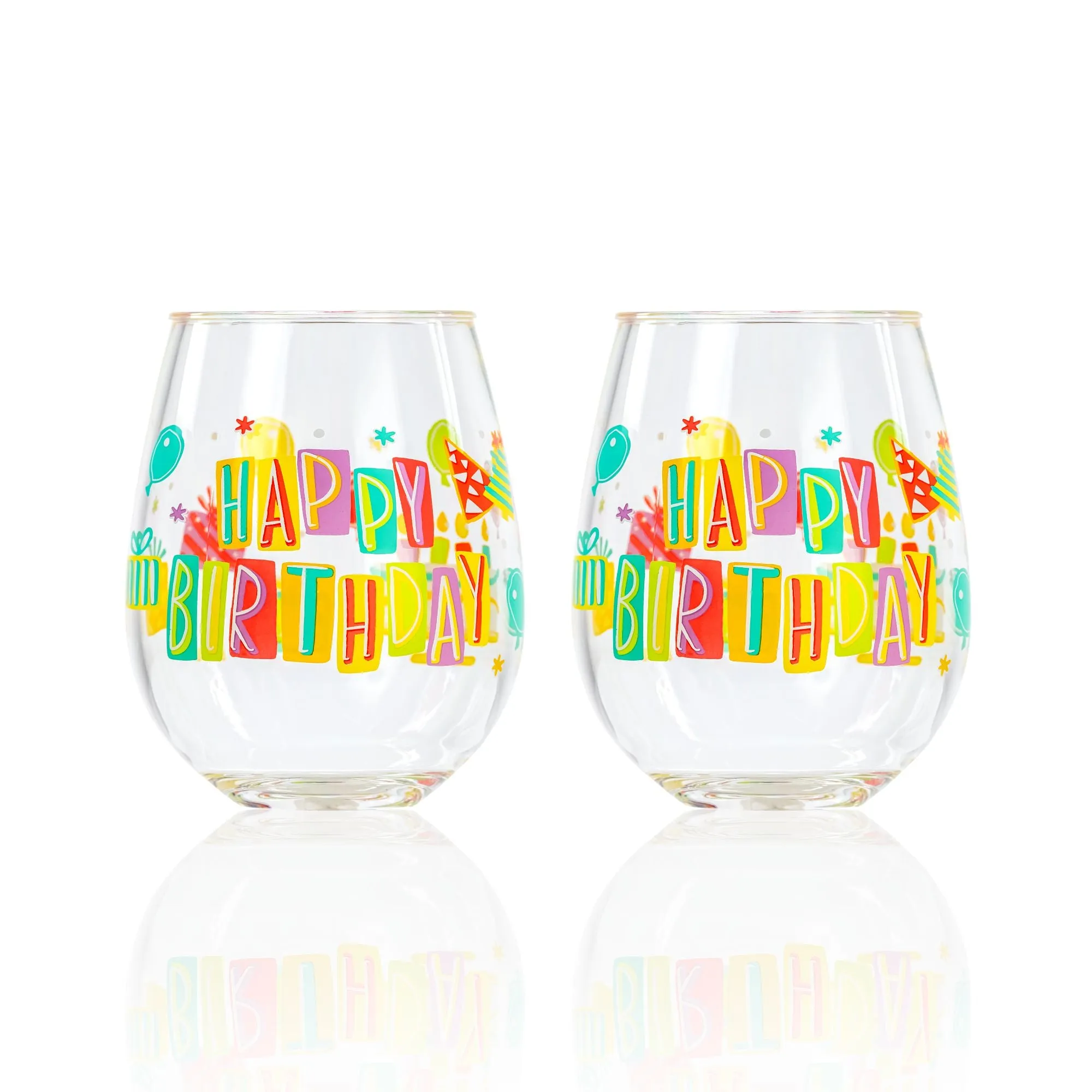 Birthday Acrylic Stemless Set