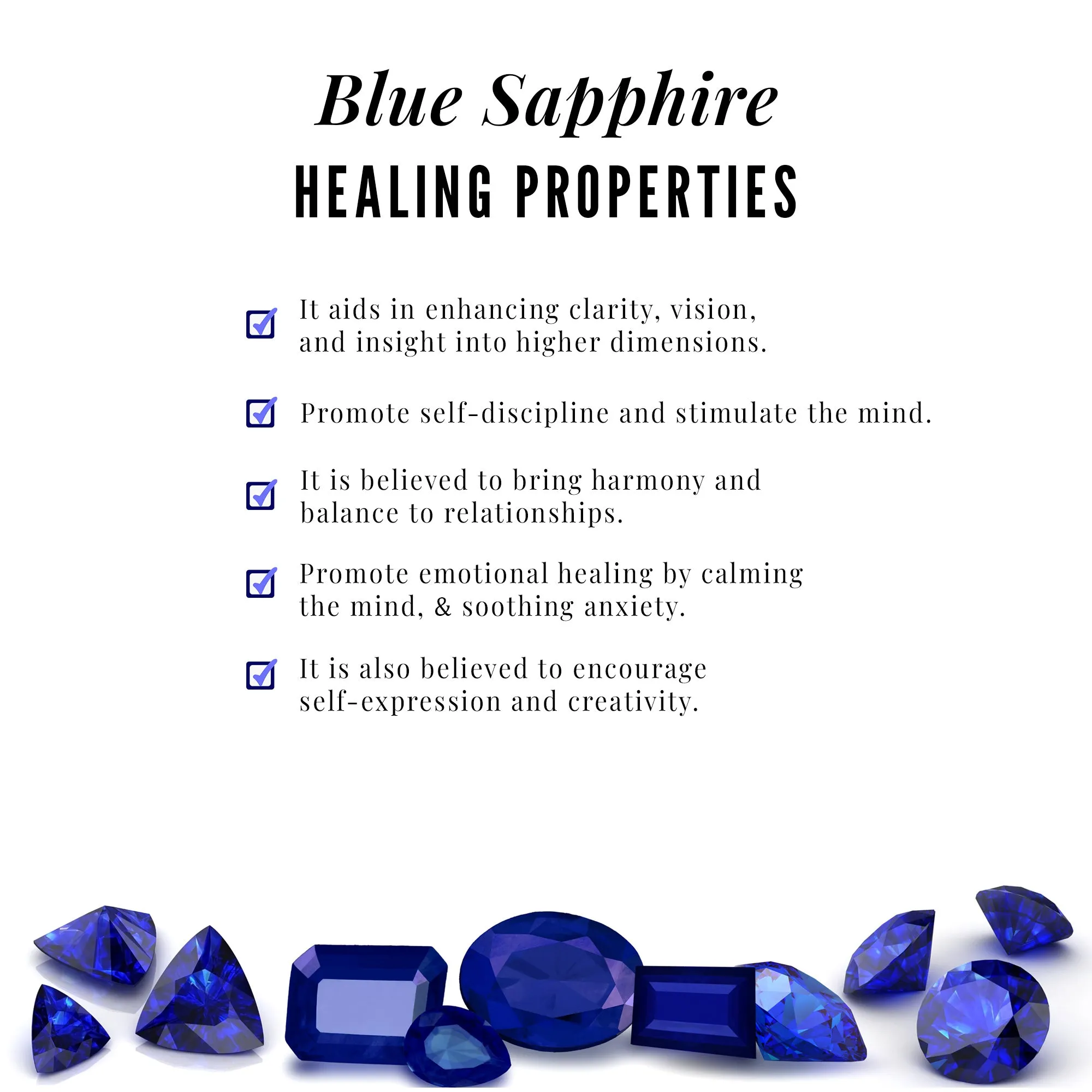 Blue Sapphire and Diamond Minimal Eternity Ring