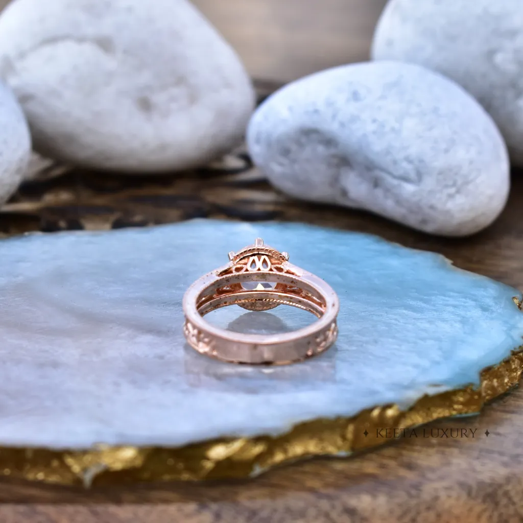 Blushing Beauty - Rose Quartz Ring