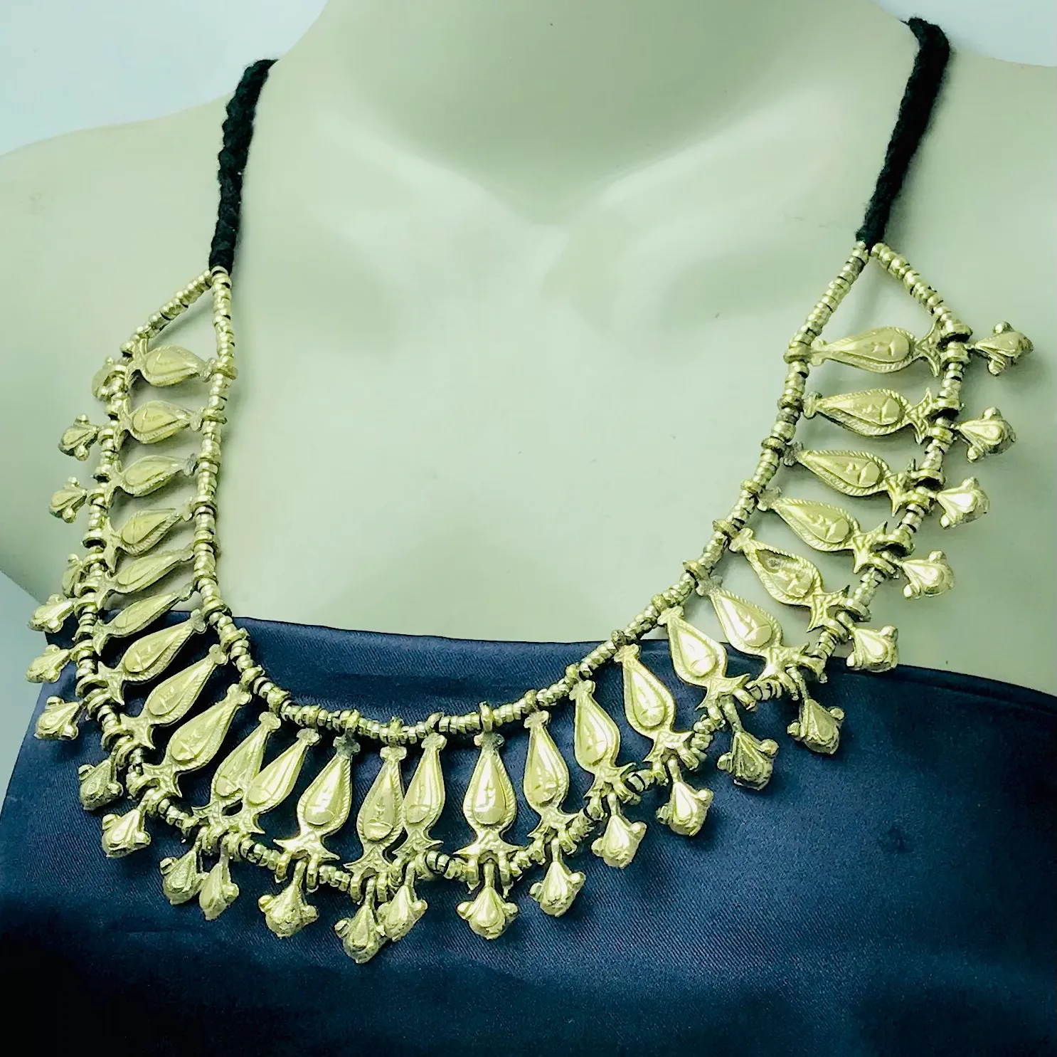 Boho Vintage Tribal Choker Statement Necklace