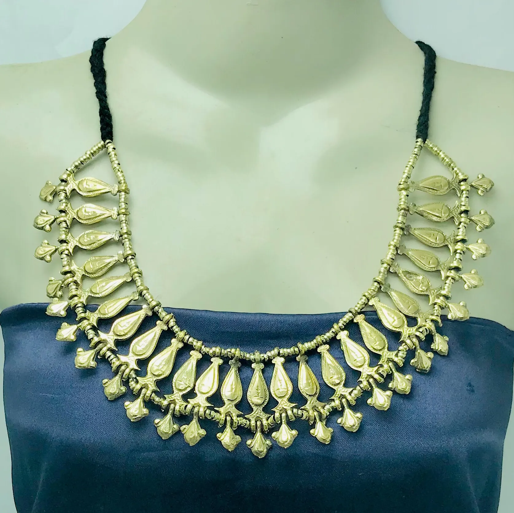Boho Vintage Tribal Choker Statement Necklace