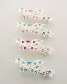 Butterfly Design Barrette with stones
