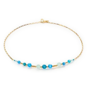 Candy Spheres necklace turquoise
