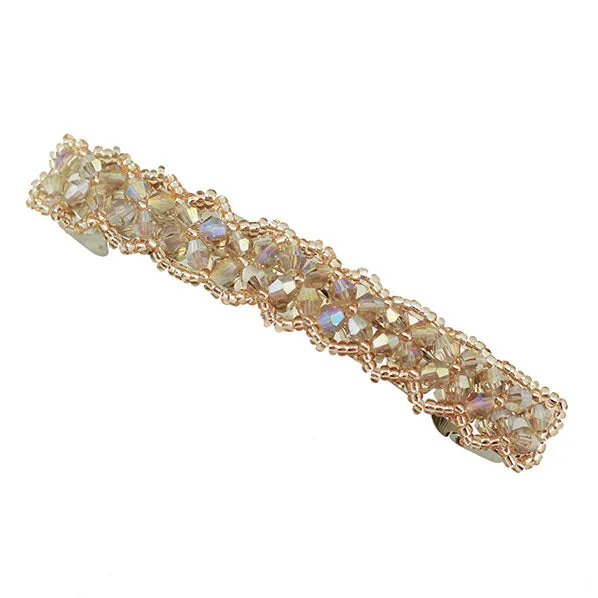 Crystal & Seedbeads Princess Barrette