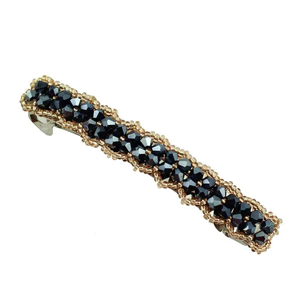 Crystal & Seedbeads Princess Barrette