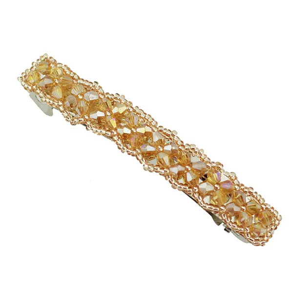Crystal & Seedbeads Princess Barrette