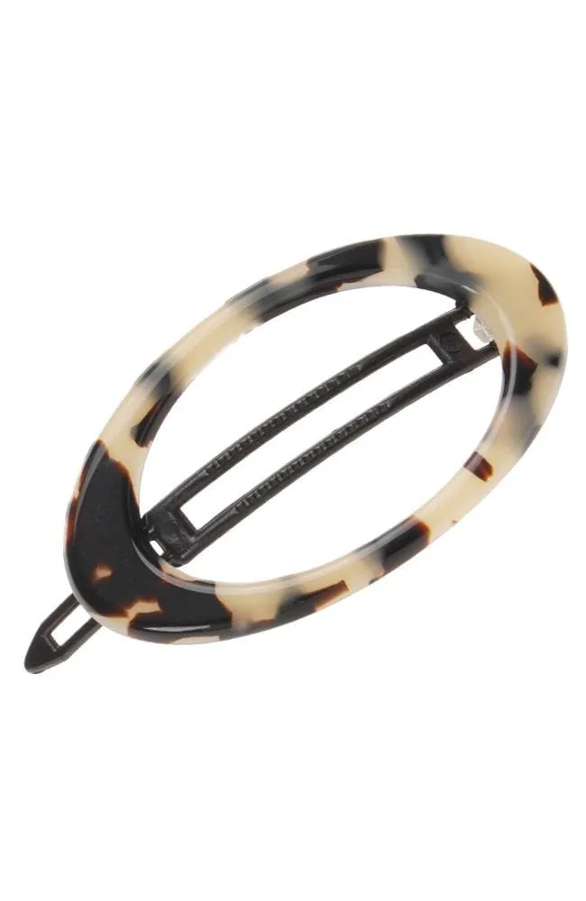 Cutout Oval Plastic Tige Boule Barrette - Classic