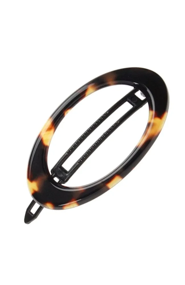 Cutout Oval Plastic Tige Boule Barrette - Classic