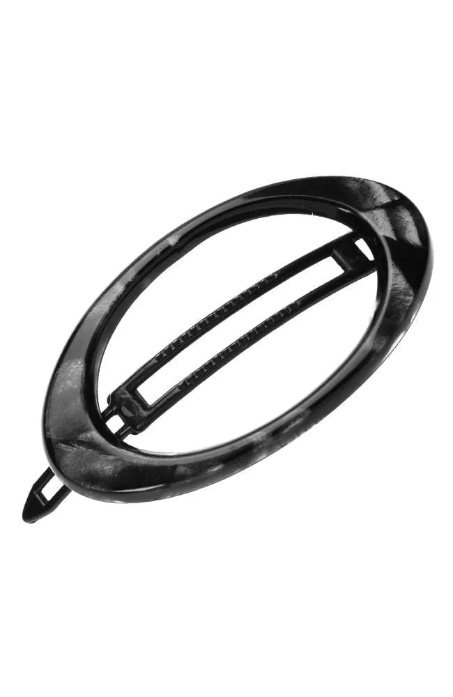 Cutout Oval Plastic Tige Boule Barrette - Classic