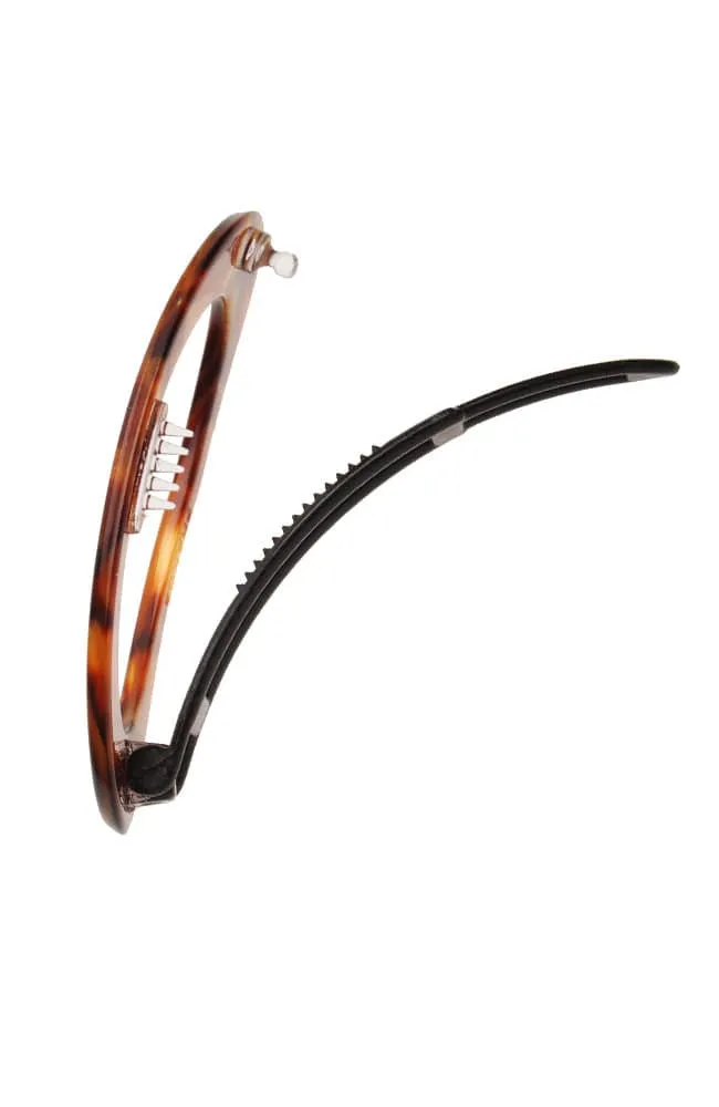 Cutout Oval Plastic Tige Boule Barrette - Classic