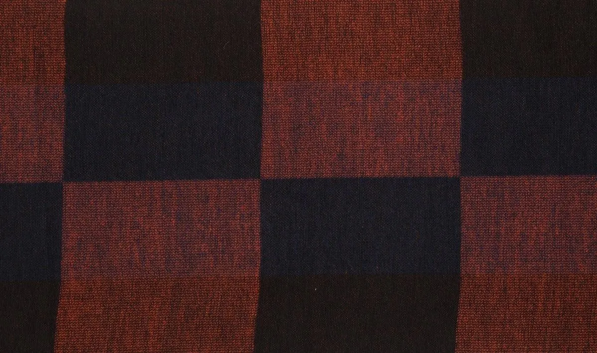 FabSeasons Orange Men's Casual Checkered Acrylic Woolen Muffler