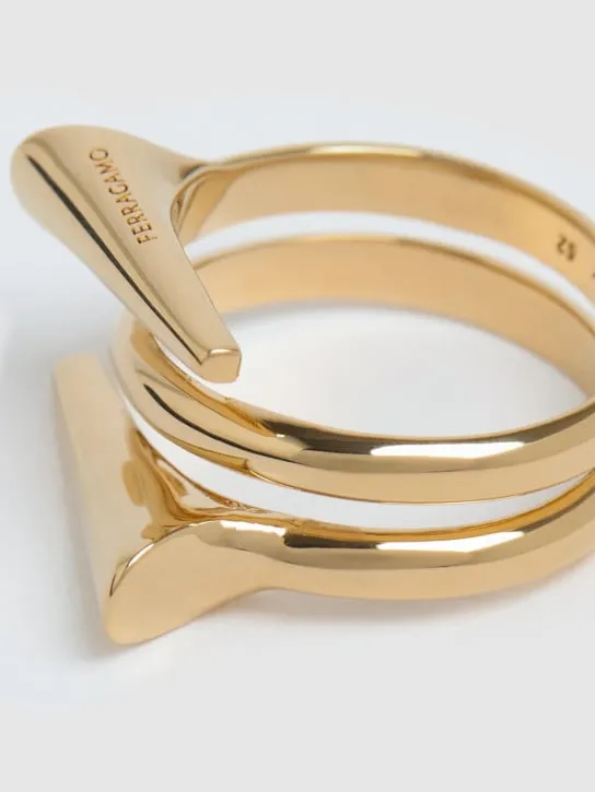 Ferragamo   Gancio Point ring 