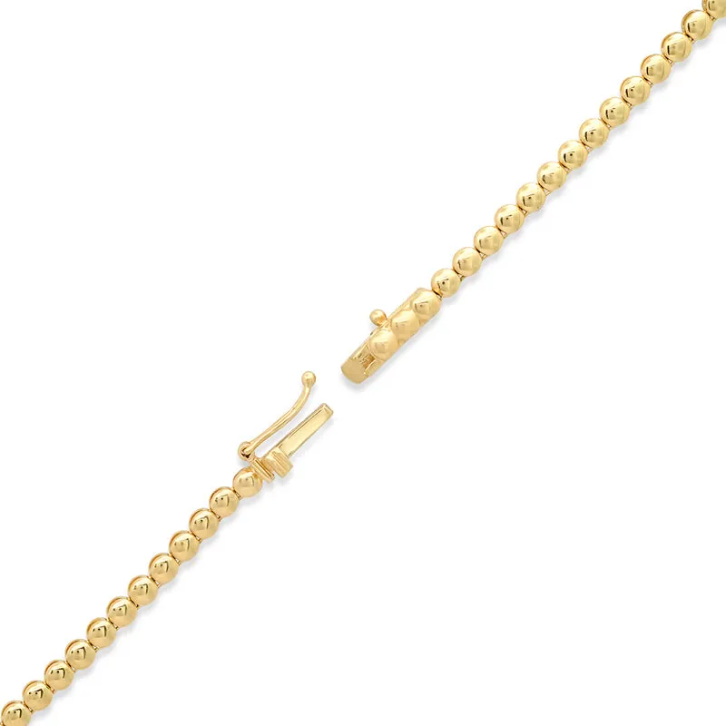 Graduated Turquoise Tennis Necklace