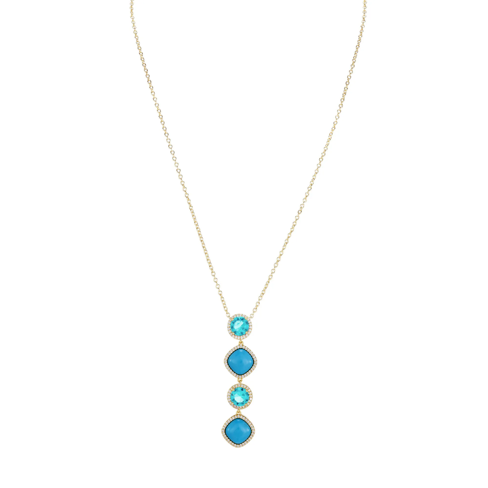 JACEY-GOLD/WHITE/TURQUOISE
