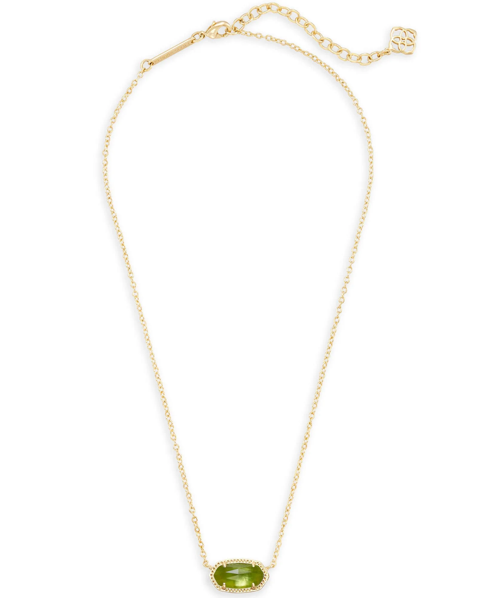 Kendra Scott Elisa Necklace - Gold Peridot Illusion