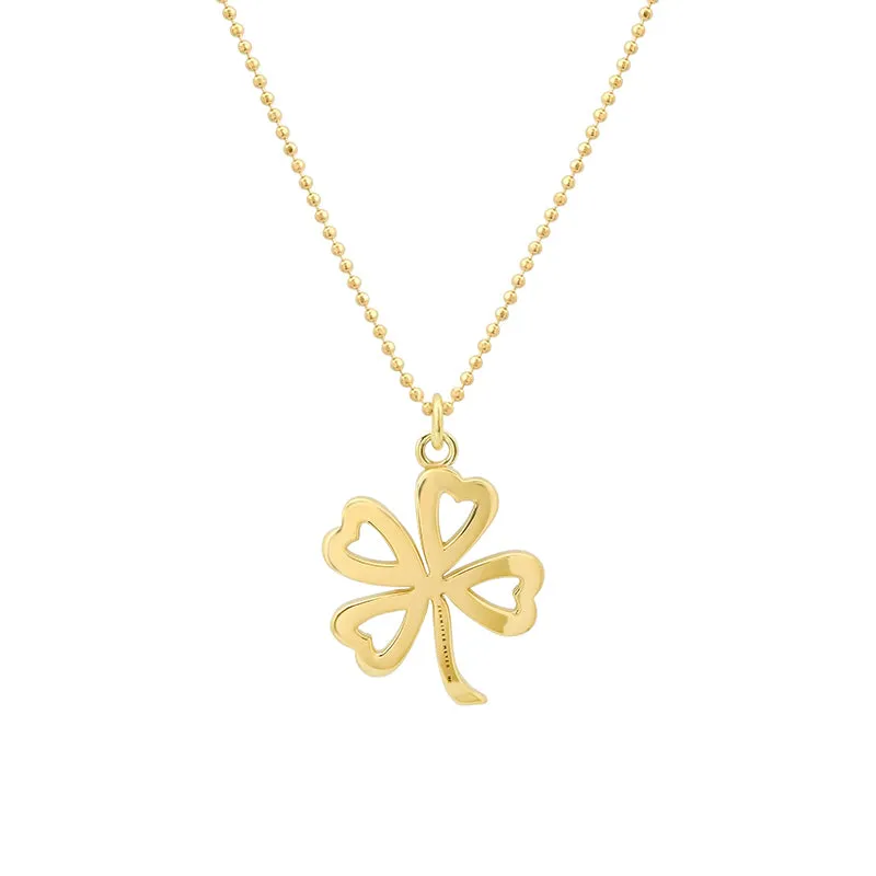 Large Turquoise Open Clover Necklace