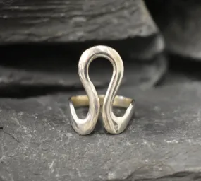 Leo Zodiac Ring - Silver Swan Ring - Statement Silver Ring