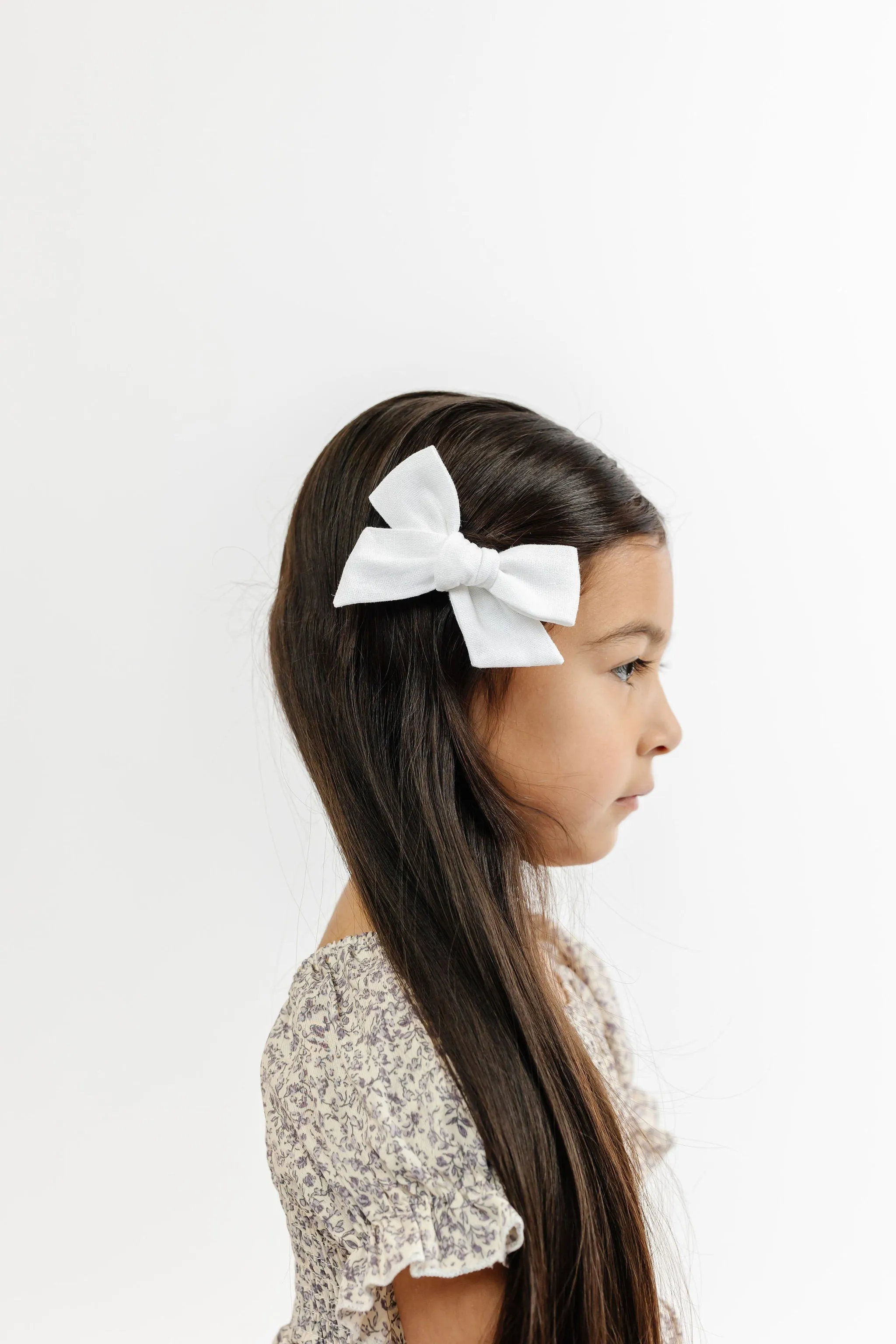 Linen Bow 3 Pack: Mango Clips