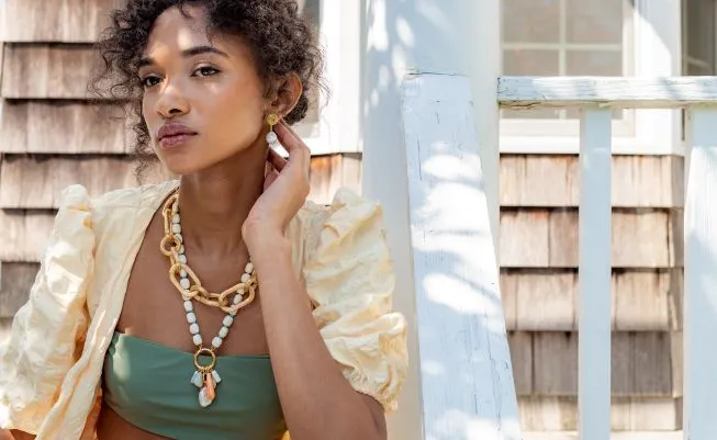 Lizzie Fortunato Jewels - Floating Fields Necklace