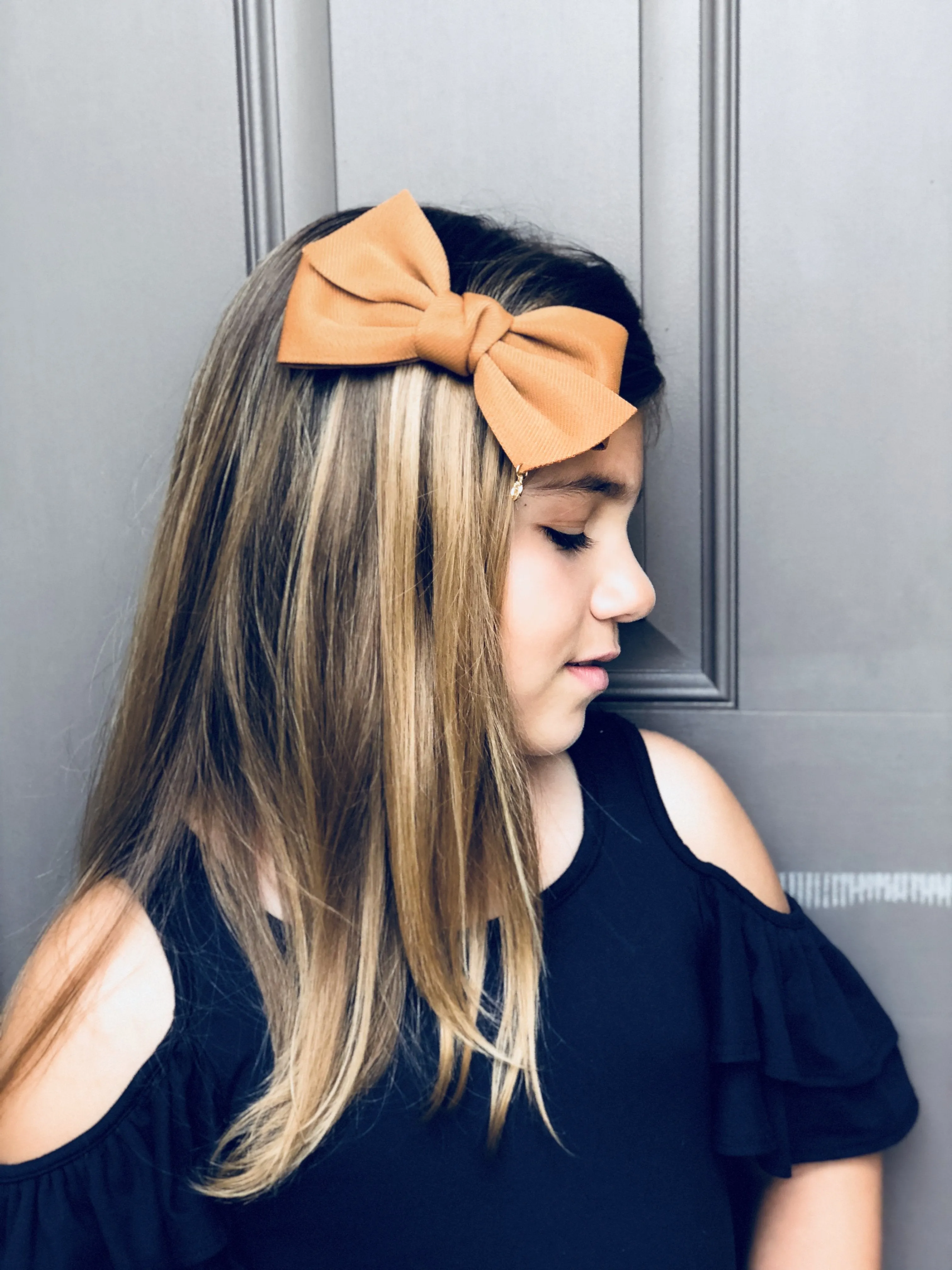 Lrg Bow Knot Barrette Hair Clip