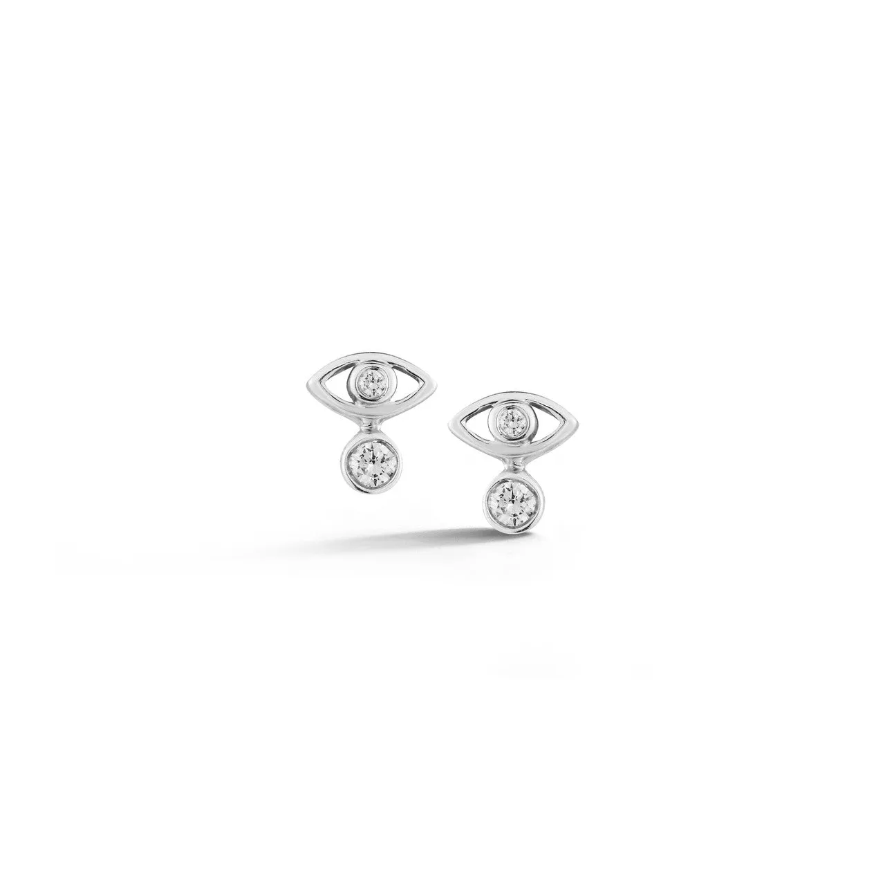 Lulu Jack Stacked Evil Eye Studs