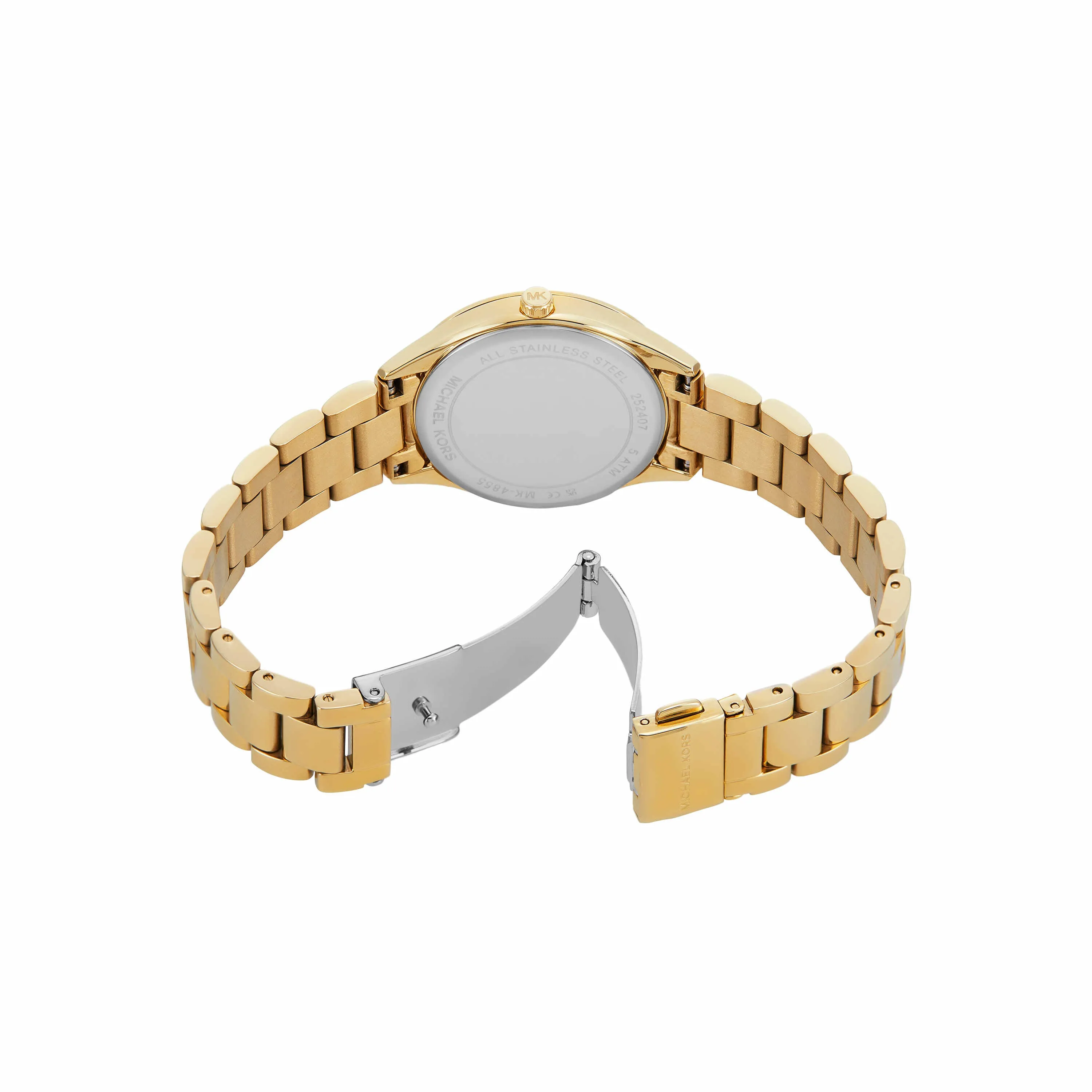 Michael Kors Lauryn Gold Tone Analogue Watch MK4849SET