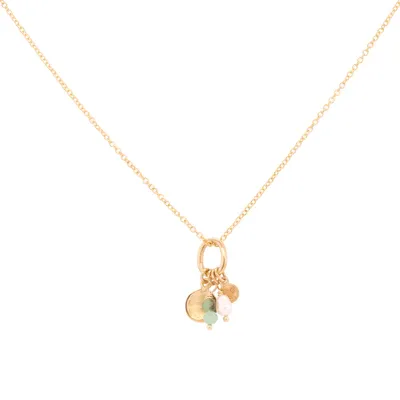 Mini Gemstone Charm Necklace