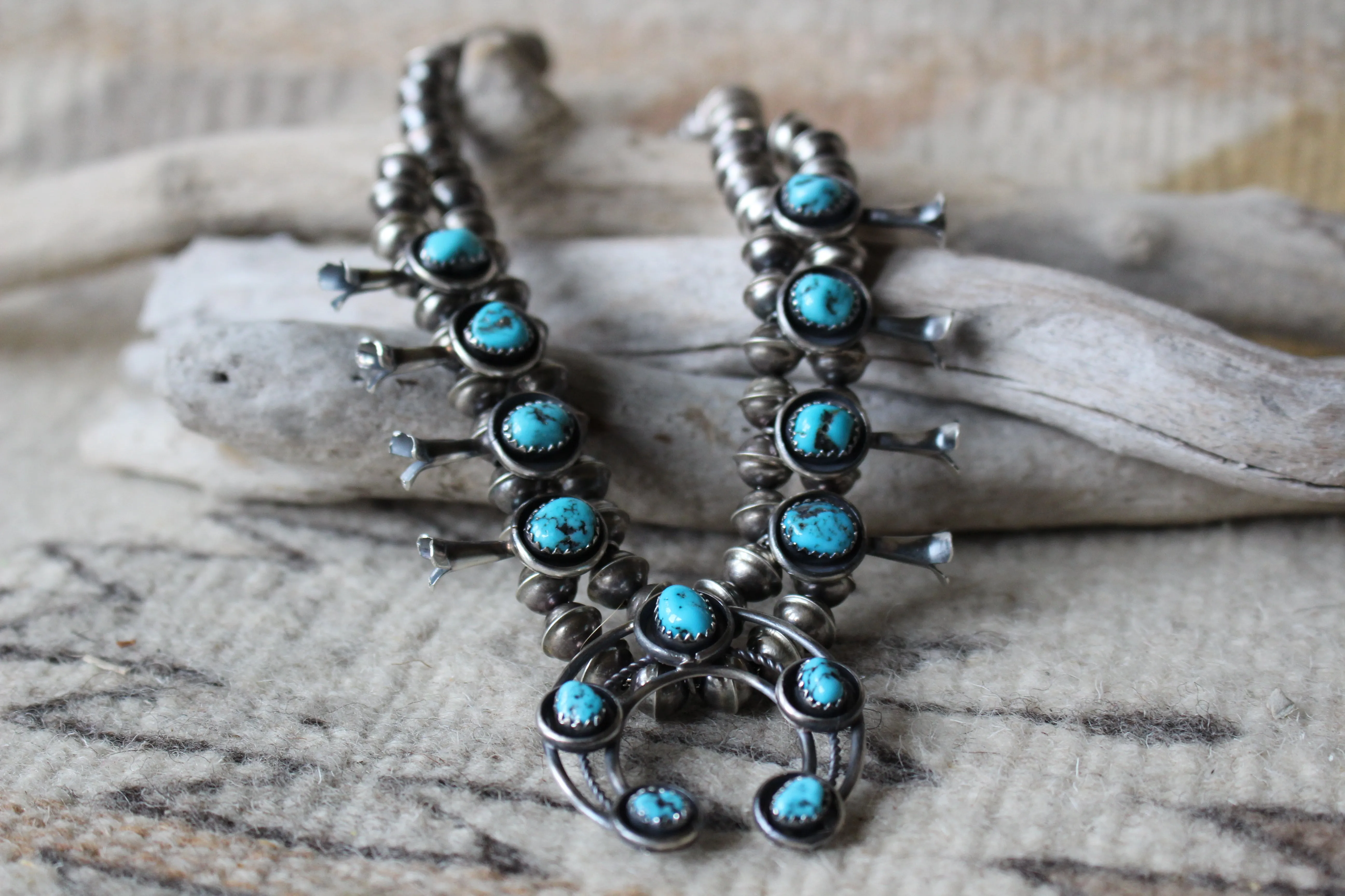 Mini Squash Blossom Necklace