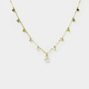 MiniDot Necklace: Shades of Green