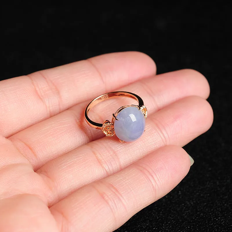 Natural Jade Ring Jadeite Gold Ring RG63