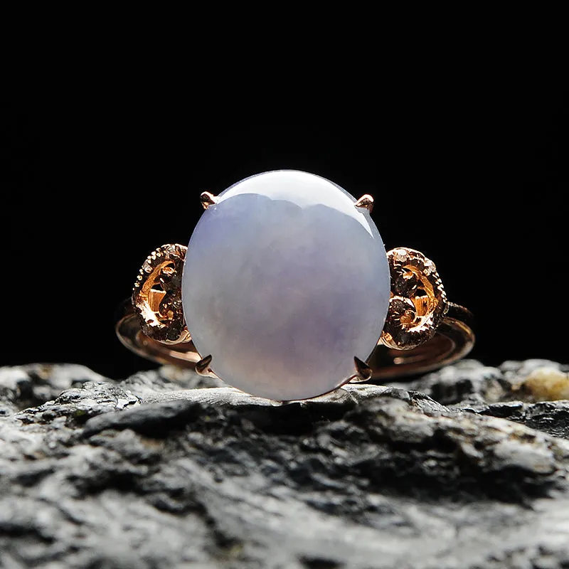 Natural Jade Ring Jadeite Gold Ring RG63