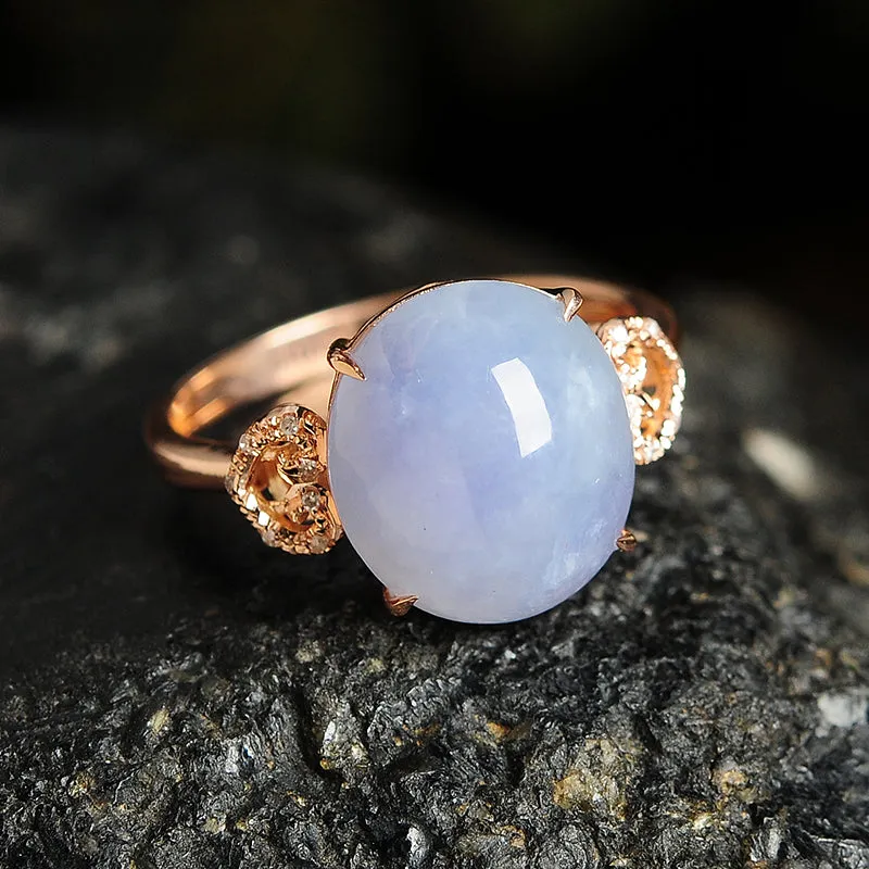 Natural Jade Ring Jadeite Gold Ring RG63