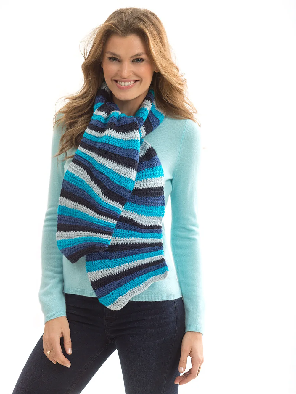 Neck's Best Thing New Slant Scarf (Crochet)