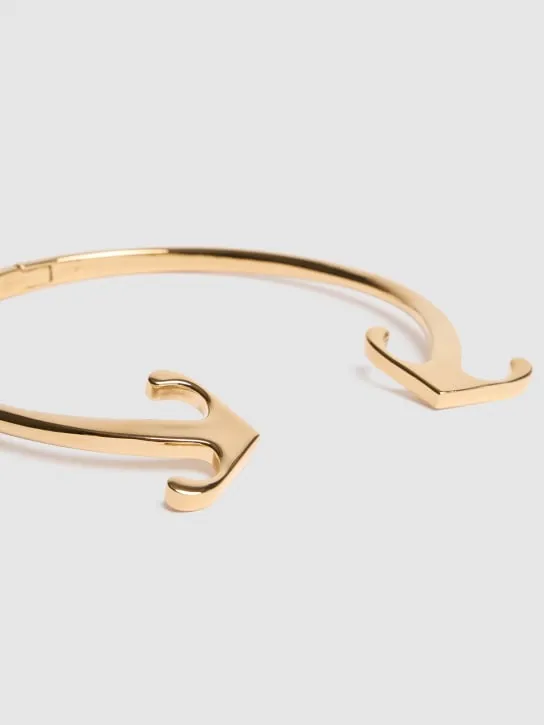 Off-White   Mono Arrow brass necklace 