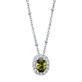 Peridot Birthstone Necklace