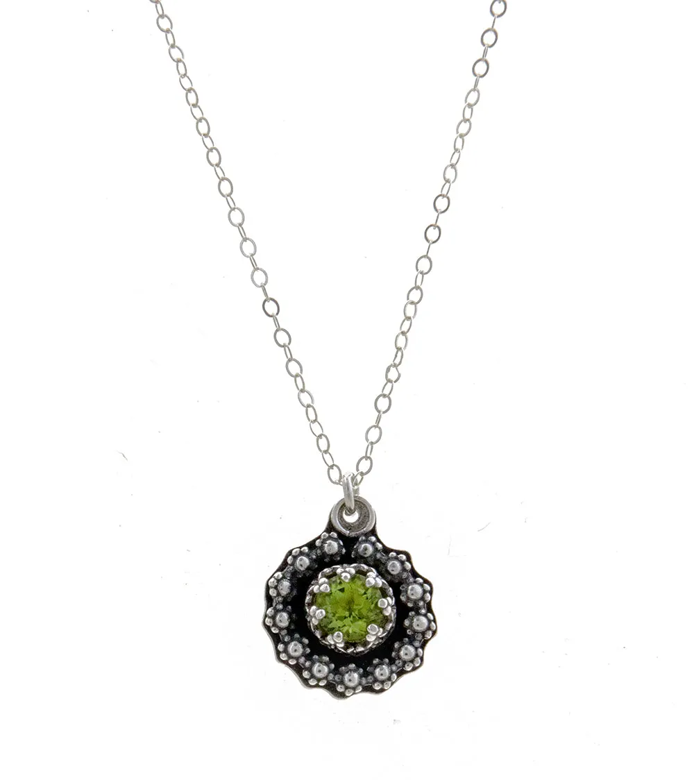 Peridot Faceted Stone Necklace by Galit
