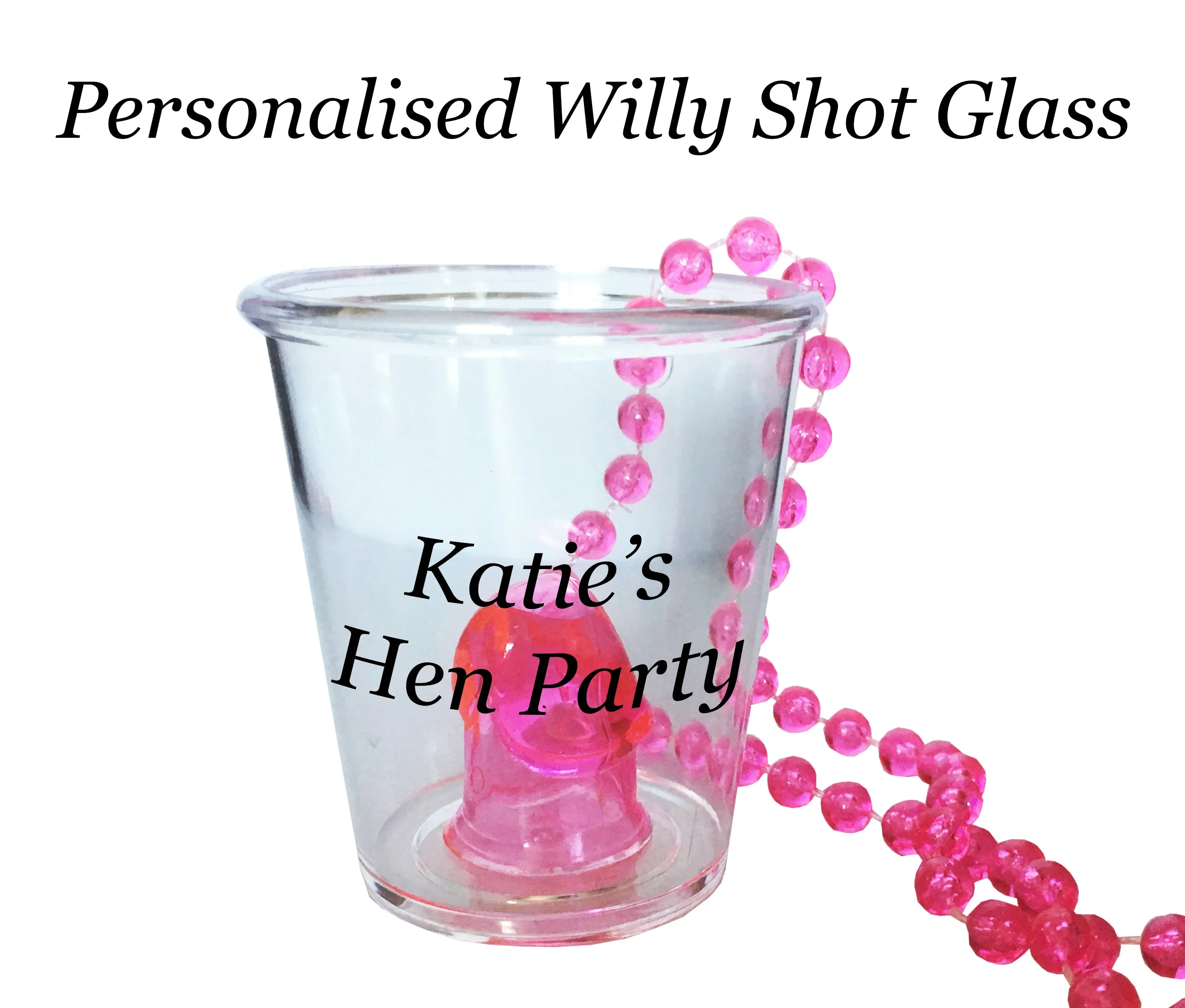 Personalised Willy Shot Glass