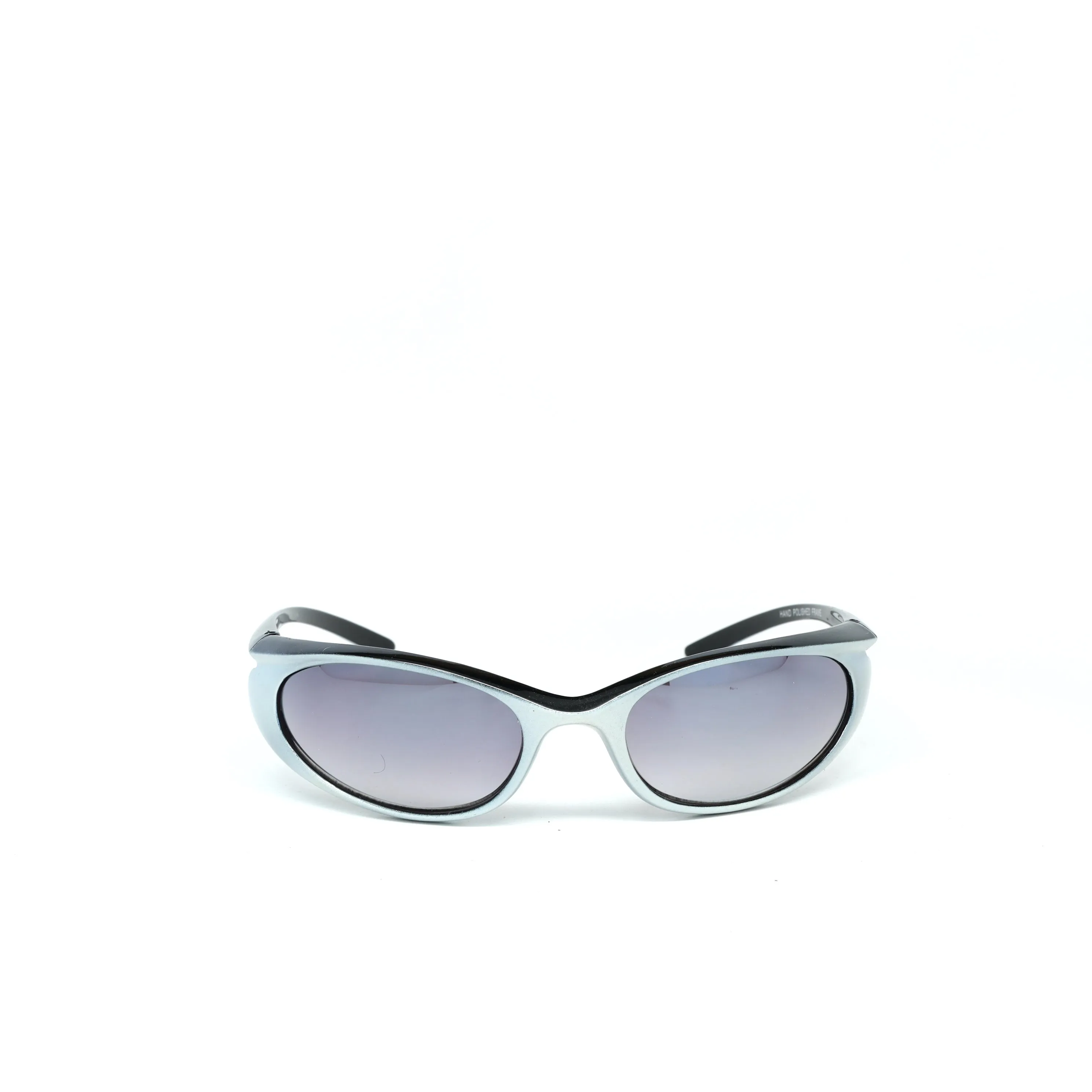 Prototype 2 Classic Hue Dual Colored Visor Sunglasses - Grey/Black
