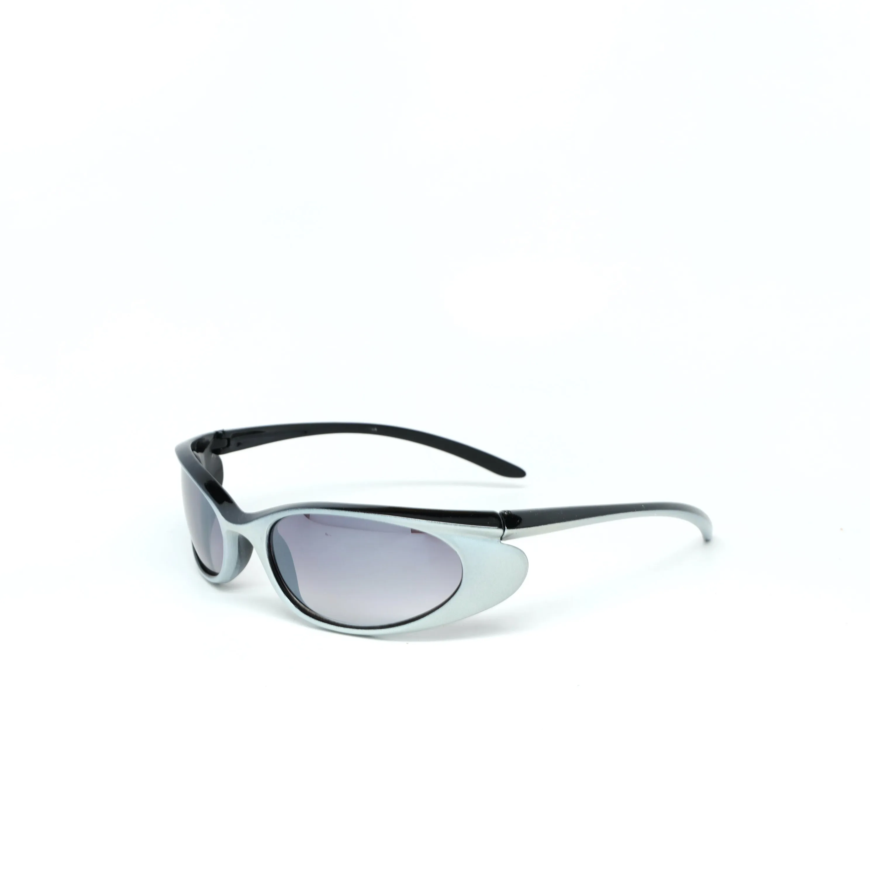 Prototype 2 Classic Hue Dual Colored Visor Sunglasses - Grey/Black