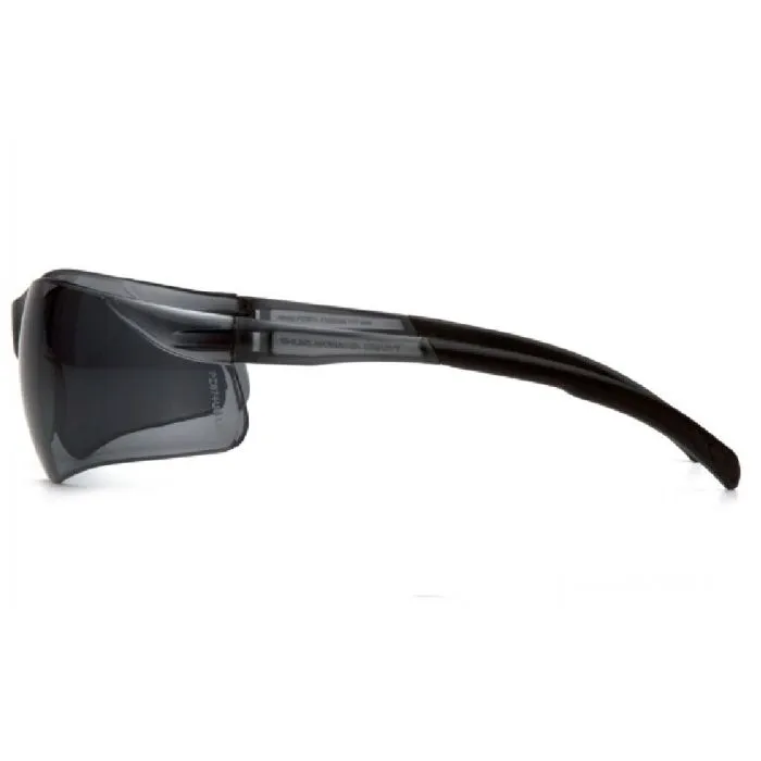 Pyramex Atoka S9120S Safety Glasses, Gray Lens Gray Temples, One Size, 1 Each