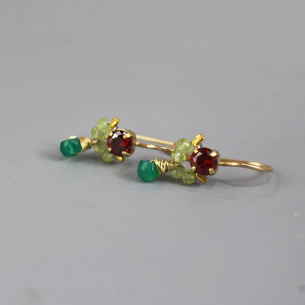 Red Green Petite Dancer Jewelry Set