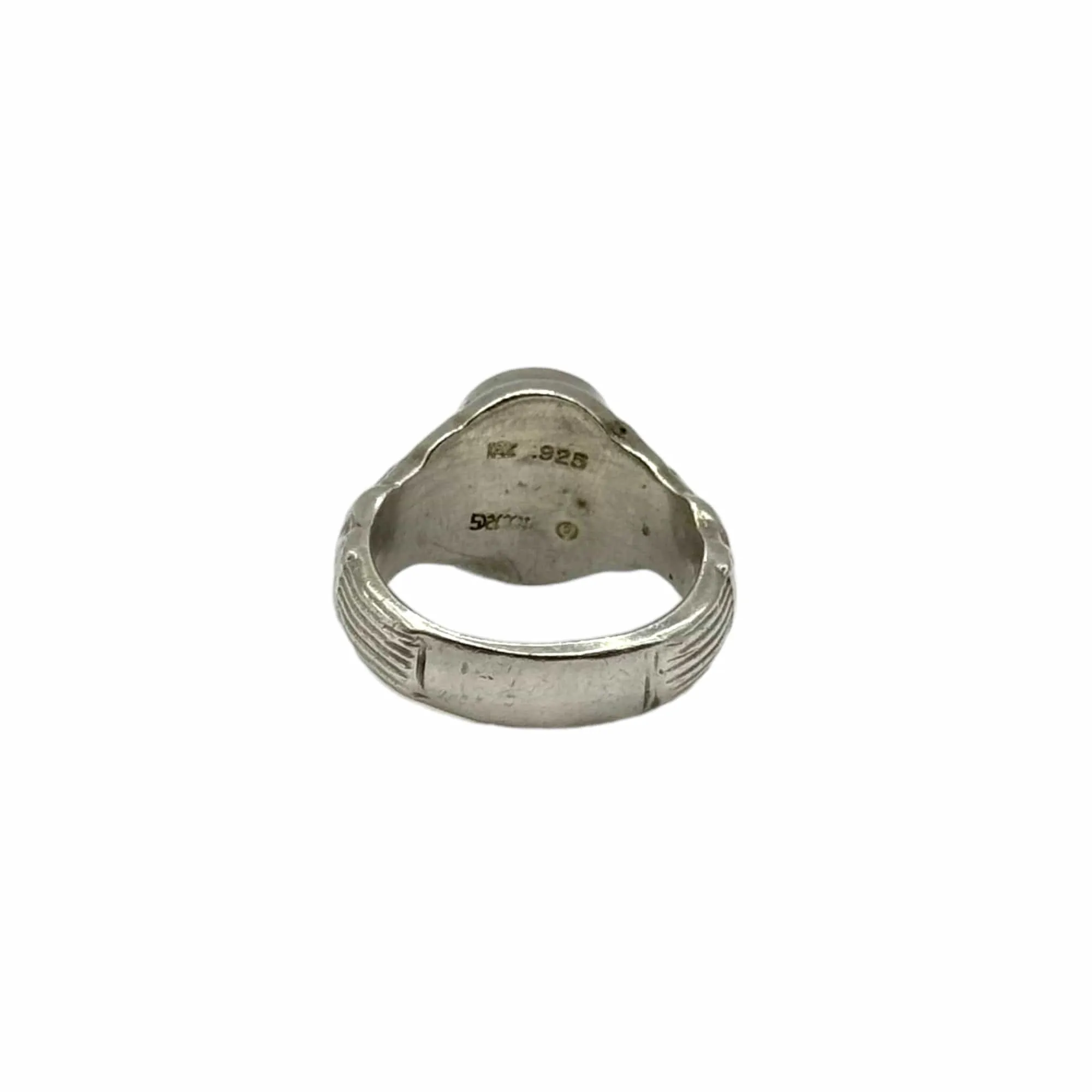 RING 18K Gold & Sterling Silver with Fleur de Lis