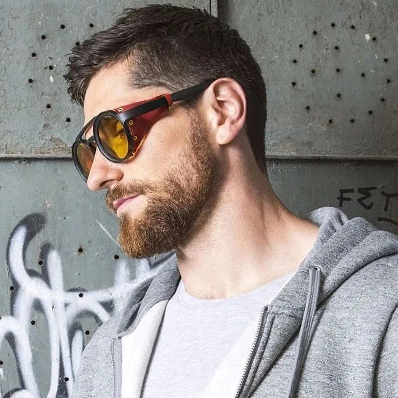 Round Retro SteamPunk Style Glasses