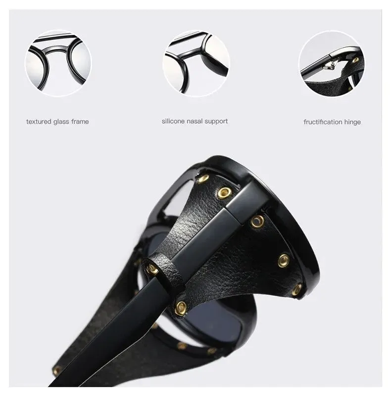 Round Retro SteamPunk Style Glasses