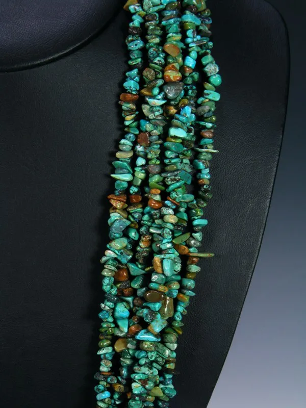 Seven Strand Navajo Turquoise Beaded Necklace