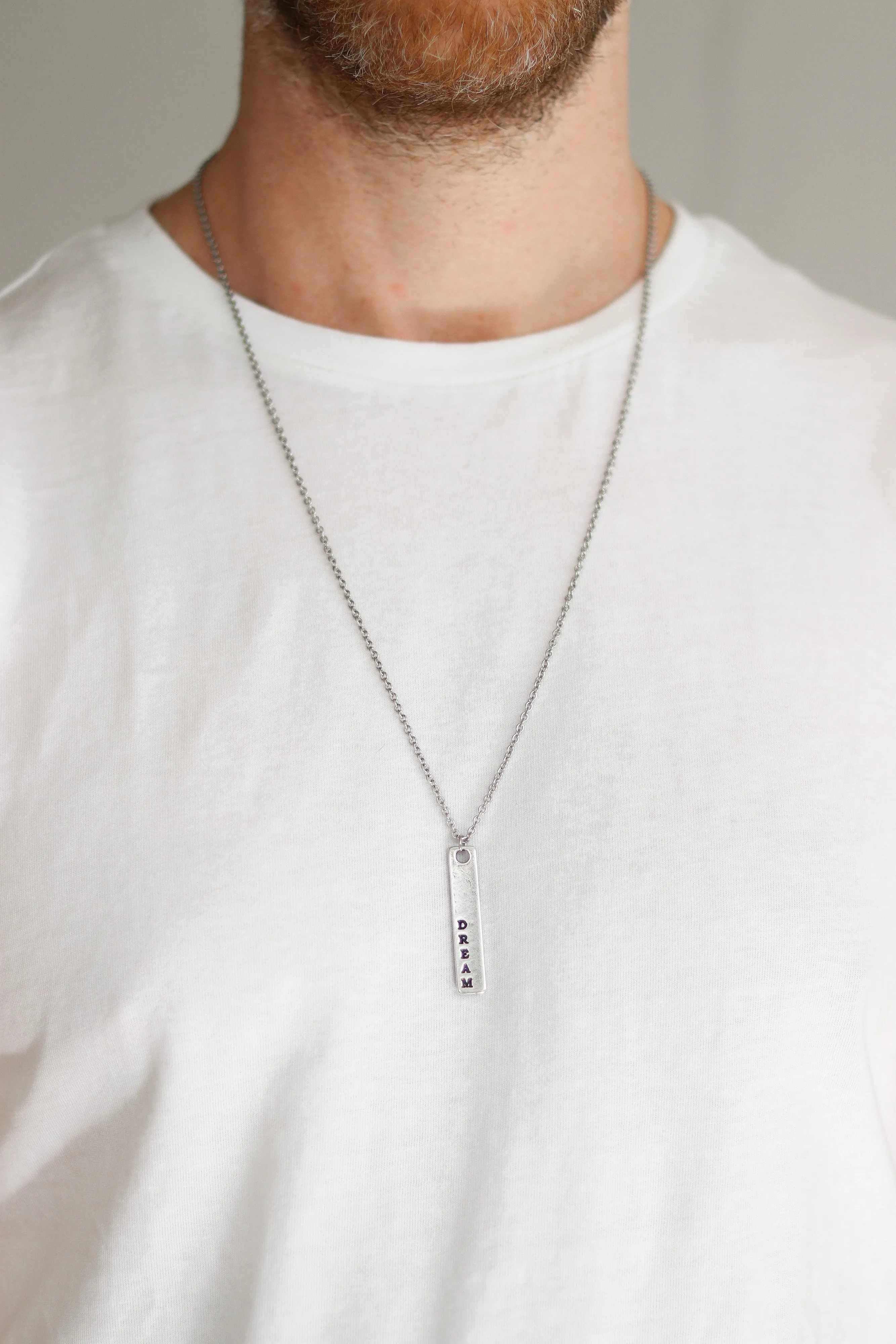 Silver dream chain necklace for men