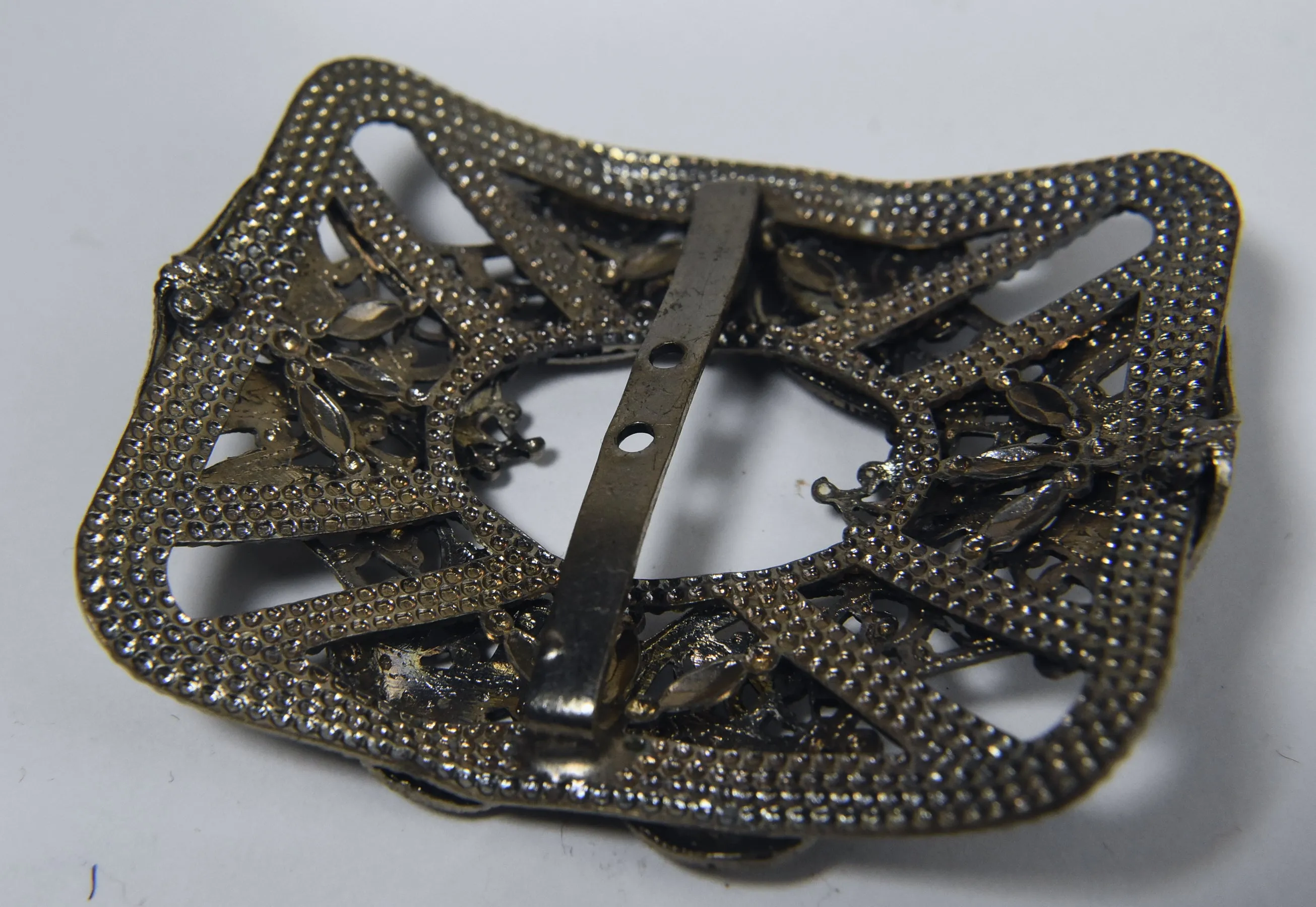 Silver Filigree Belt Buckle